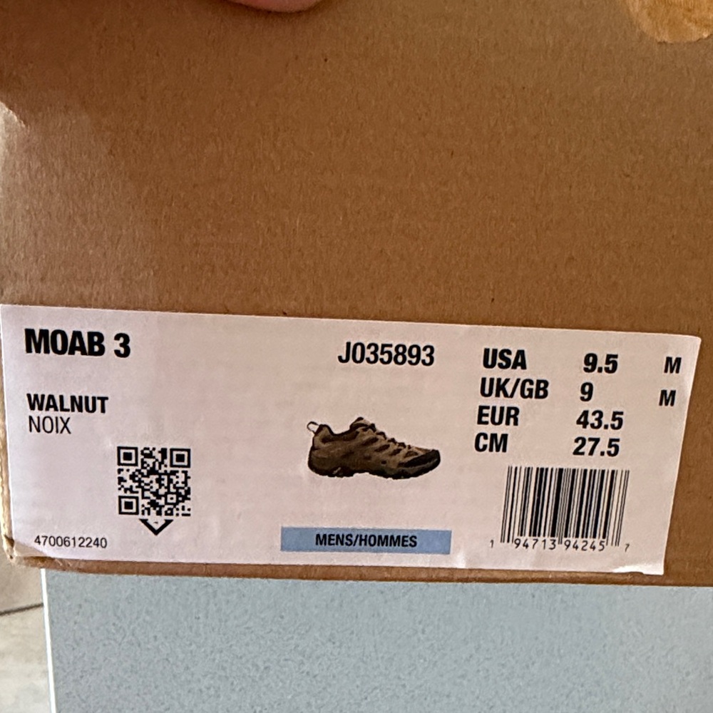 Merrell Moab 3 Men's Athletic Shoes - Walnut Brown